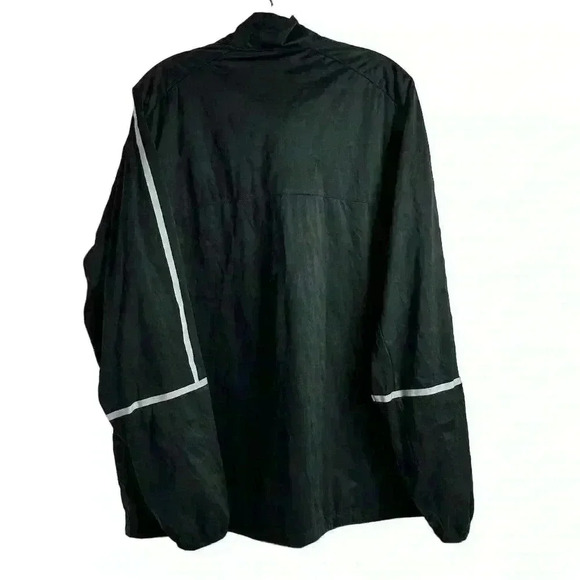 Nike Men's Golf Windbreaker Jacket Black XL Mock Neck Zip-Up - Picture 5 of 10